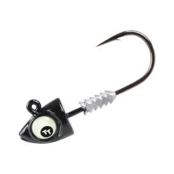 TT Big EyeZ Jig Head Size 7/0 3/4oz Black Glow Eyez