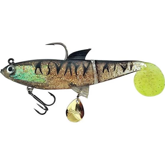 Molix Shad Soft Plastic Lure 140mm Black Gold Chart 3 Molix Shad Soft Plastic Lure 140mm Black Gold Chart