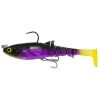 Zerek Flat Shad X Jig Head Soft Plastic Lure 130mm Black Jack