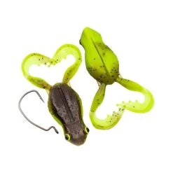 Chasebaits Flexi Frog Lure 65mm Green Pumkin Chartreuse