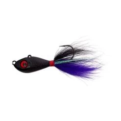 Mustad Big Eye Bucktail Jig Lure 8oz Black Purple