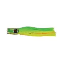 Bluewater Skirted Plunger Trolling Lure 6in Chartreuse Orange